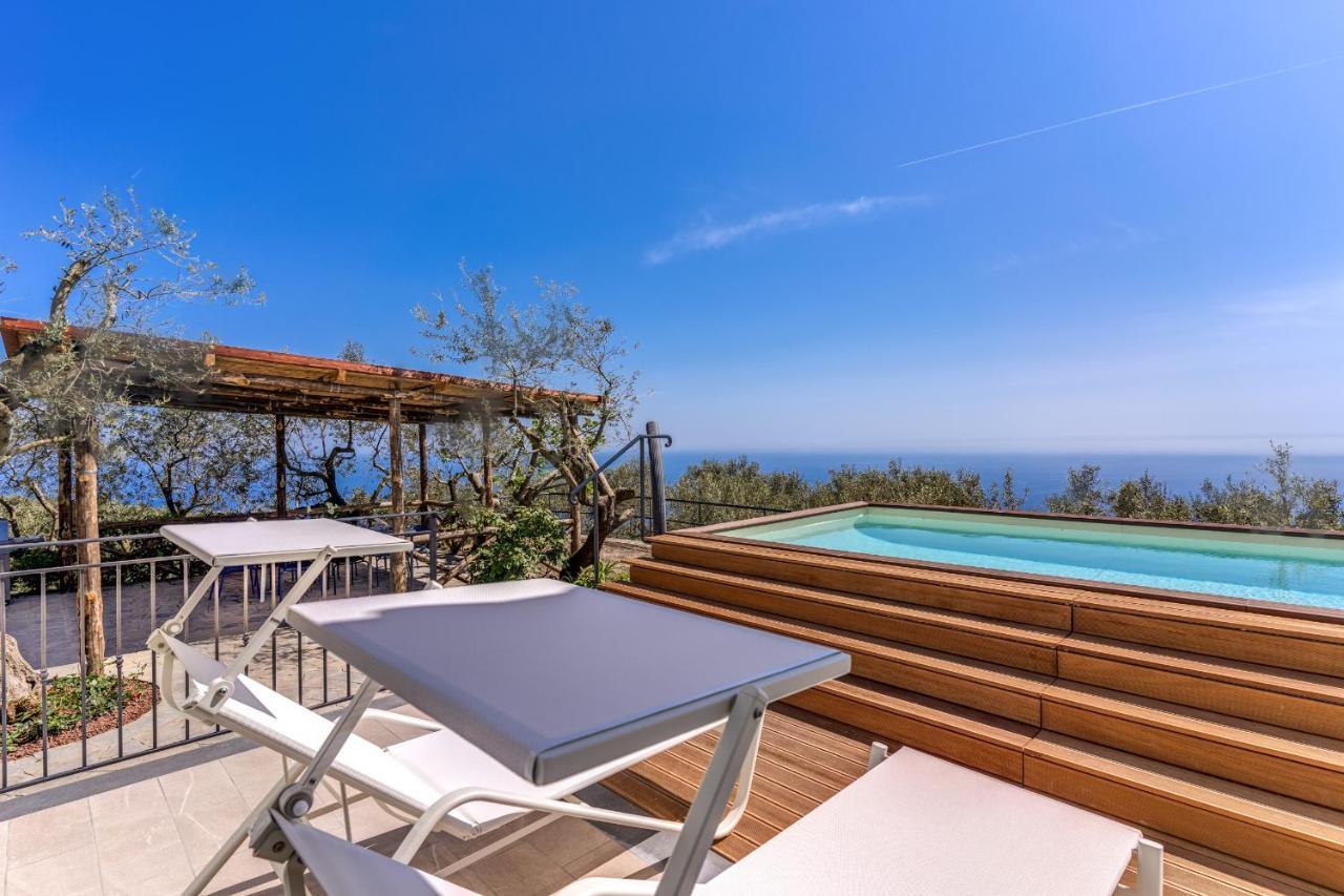 Villa Rusinella Minimalist Retreat With Sea Views Massa Lubrense Exterior photo