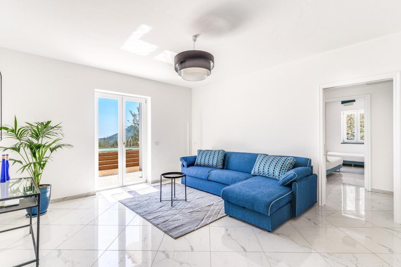 Villa Rusinella Minimalist Retreat With Sea Views Massa Lubrense Exterior photo