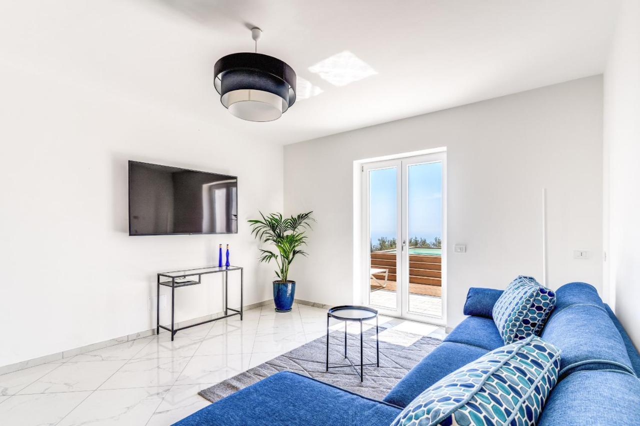 Villa Rusinella Minimalist Retreat With Sea Views Massa Lubrense Exterior photo
