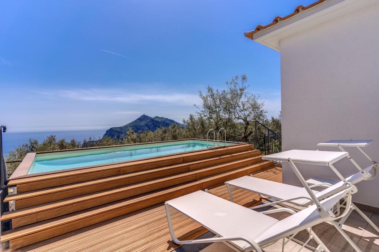 Villa Rusinella Minimalist Retreat With Sea Views Massa Lubrense Exterior photo